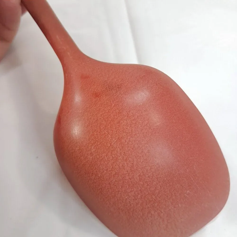 Dansk red serving spoon solid melamine red plastic cooking utensil scoop Vintage